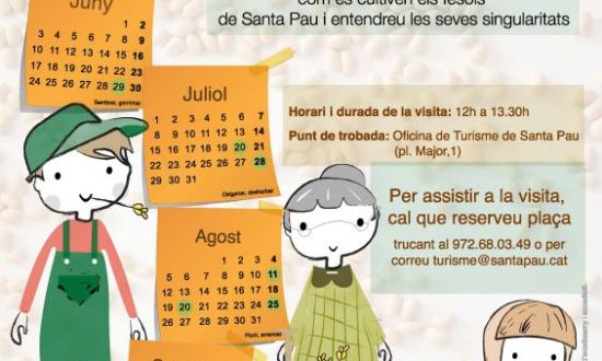 “FESOLaire”, visites guiades per a públic familiar per a conèixer els fesols de Santa Pau