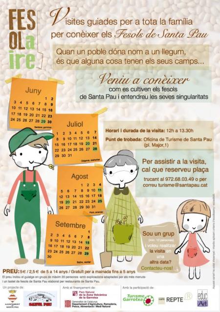 “FESOLaire”, visites guiades per a públic familiar per a conèixer els fesols de Santa Pau